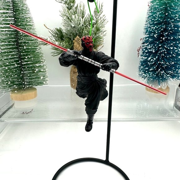 Hallmark Keepsake Ornament Star Wars Darth Maul Figurine Christmas Holiday 2000 - Picture 6 of 9